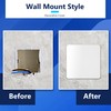 LIDER Screwless 1-Gang Blank Wall Plate, Flat Cover for Standard