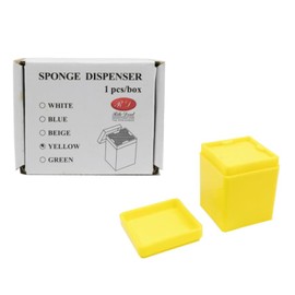 House Brand Dental Gauze Dispenser Yellow 2'' X 2'' Sponge Pads Holder