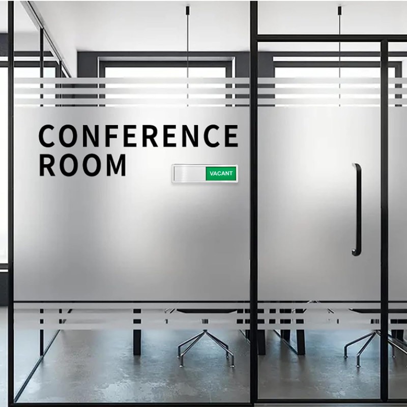 LICQIC Privacy Sign, VACANT/MEETING IN PROGRESS - Sliding Door Sign