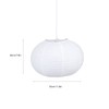 White Round Paper Lantern Light Decorative Soft Light Easy to