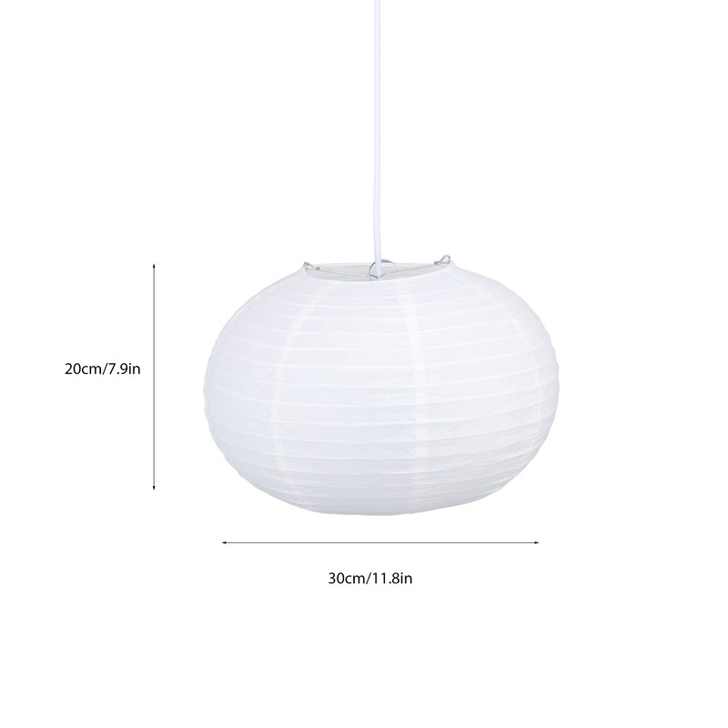 White Round Paper Lantern Light Decorative Soft Light Easy to