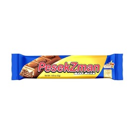 Elite Big Bite Pesek Zman Chocolate Bars, 20 Bars | Crispy Wafer & Hazelnut Cream, Milk Chocolate Coated, Product of Israel