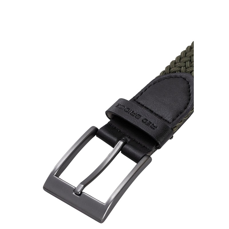 Redbridge Braided Belt Elastic Flexible Adjustable Unisex Stretch Belt, khaki