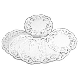 Paper doilies | White with lace pattern | Pack of 250 | 16cm diameter
