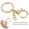 [PATIKIL] Key Chain Ring 5PCS Lobster Clasp Key Ring Trigger