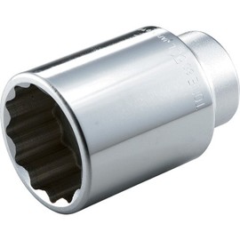 トネ(TONE) ディープソケット(12角) 6D-21L 差込角19.0mm(3/4") 二面幅21mm