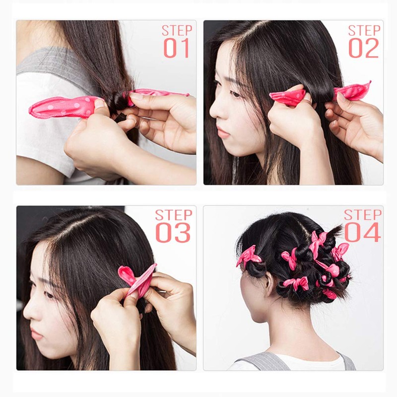 40Pcs Soft Curlers To Sleep In Overnight Hair Rolllers Curlers