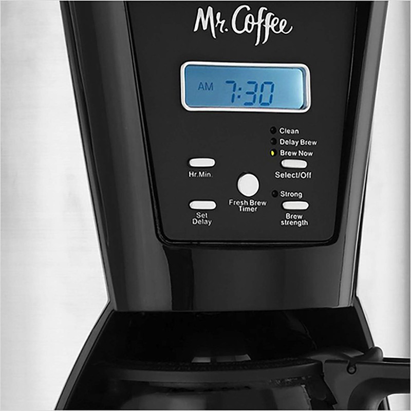 Mr. Coffee BVMCMJX41NWF 12-Cup Pot Programmable Brewer Auto-Shutoff Coffee Maker