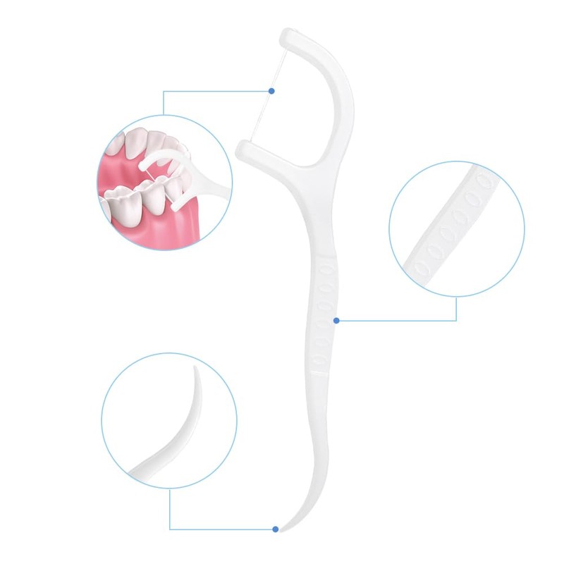 150 Stück Zahnseide, Zahnseide, Interdentalgabel, Tragbare Sticks, Zahnpflege für die