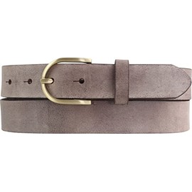 BELTINGER Women's Belt Made of Soft Full Cowhide Leather Vintage Look 3 cm Leather Belt for Women 30 mm Narrow Belt Used Look with Gold Belt Buckle, Brown, Gold