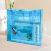 TotePrint 1pcs Waterproof Large Transparent Pvc Shopping Clear Tote Bag