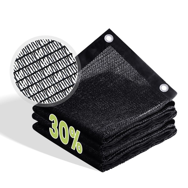 VOXBIN 30% Patio Shade Cloth, Outdoor Sun Shade Fabric with