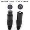 RUNCCI-YUN Pack of 4 5-pin XLR male and female XLR