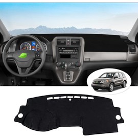 Autorder Dashboard Cover Mat for Honda CRV 2007-2011 Accessories Dash Cover Flannel Dash Mat Sunshade Glare UV Rays Protector (Without HUD)