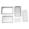 GMSLuu Ice Food Serving Display Tray, Stainless Steel Buffet Condiment