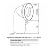 White WC Toilet Waste Water Pan Connector Soil Pipe 110mm