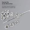 FAHKNS Metric Tap and Die Set 110 PCS M2-M18 Rethreading