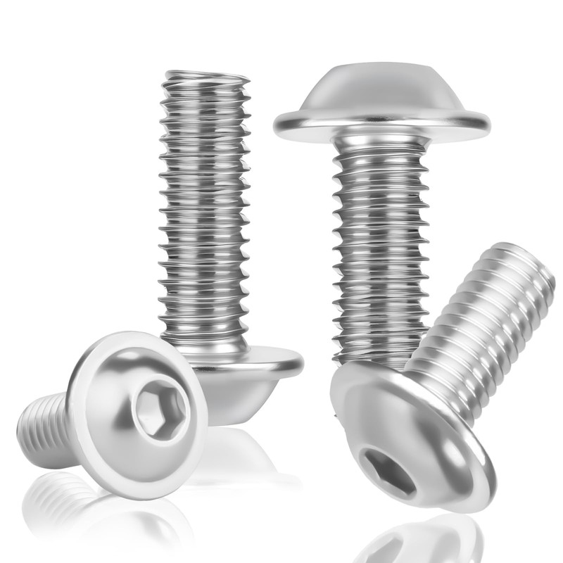 Pack of 25 Rounded Head Screws M5 x 30 Stainless