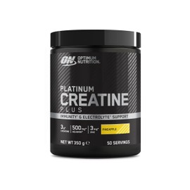 ON Platinum Creatine Plus, fortschrittliches Nahrungsergänzungsmittel zur Steigerung von Kraft und Leistung, mit Aquamin-Magnesium für den Elektrolythaushalt, Ananasgeschmack, 50 Portionen, 350 g