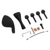 Violin Fiddle Accessories Kit Replacement Parts Metal Wooden for 4/4