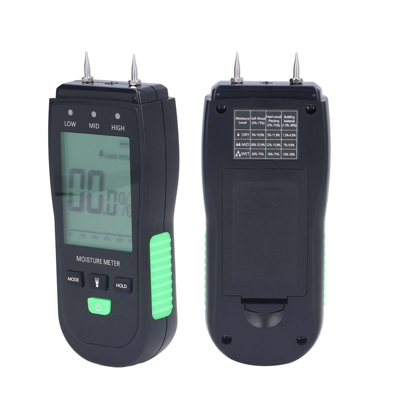 Wood Moisture Meter High Accuracy LCD Display Professional Moisture Content