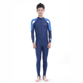 AIRFRIC XTd520 Diving Skin Full Suit Rash Guard UV Effect, blue