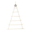 Wooden Hanging Ornaments with Star and Rope Decoration for Wall