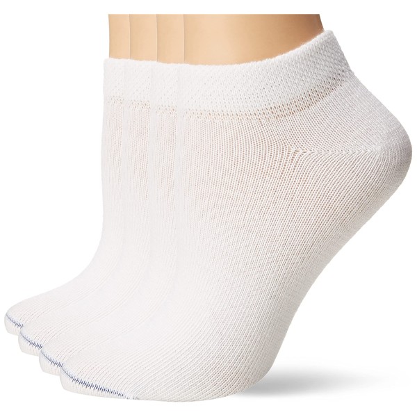 Dr. Scholl's womens Diabetes & Circulator - 4 Pair Pack Casual Sock, White, 10 US