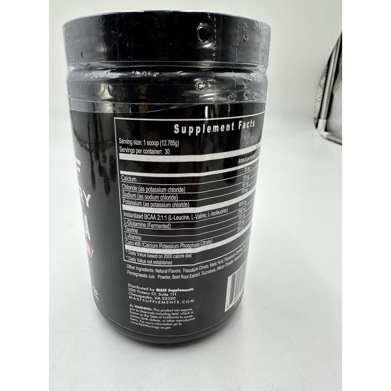 MASF Recovery BCAA Supplements Fruit Punch, 30 Servings