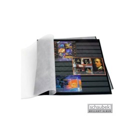 Schaubek One New, Pack of 25 Donau "Undivided" Stock Sheets - Black