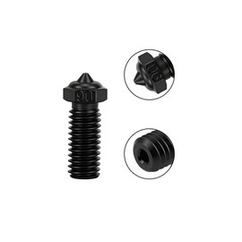 3 Pcs Hardened Steel Nozzles for R QIDI Q1 Pro/X-Max 3 / Q1 Pro/X-Plus 3 / X-Smart 3 Extruder hotend,High Temperature Resistance nozzles for R QIDI 3D Accessory (0.6mm)