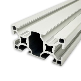Aluminium Profile 30 x 60 mm | Slot 8 | Length: 300 mm = 30 cm | Silver Anodised E6/EV1 | Aluminium Profile | Groove Profile | Aluminium Profile | Lightweight | B Type | Mounting System