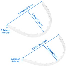 Comfort Cover for Braces, Lip Protector Mouth Guard Lip Cushion Teeth Shield Bumper for Brackets, Aligner, Dental Wax Alternative, Hard and Rigid Clip, in Portable Storage Case with Mirror