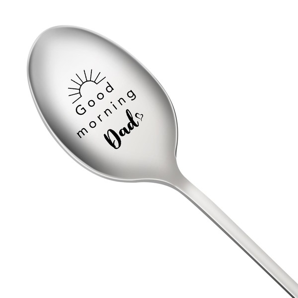 Dad's Coffee Spoon, Fathers Day Gift from Daughter Son, Engraved