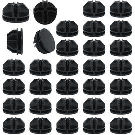 BokWin 52 Pcs Wire Cube Storage Connectors 36mm Wire Grid Cube Organizer Connectors Plastic Corner Connectors for Wire Shelf Modular Closet Storage Organizer(Black)