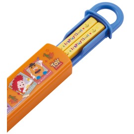 Skater ABS2AMAG-A Toy Story Chopsticks and Case Set, 6.5 inches (23 cm), 6.5 inches (16.5 cm), Antibacterial, Made in Japan