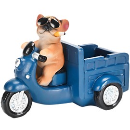 Starupway Little Dog Figurines Bookshelf Decor, Fun Desk Accessories Dog Sculpture Desk Decorations Home and Office Decor, Cute Trinkets for Dog Lovers