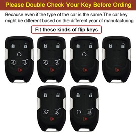 Kesenloe - Funda para llavero GMC con llavero Airtag, carcasa de metal para llave de coche, protección completa, Marrón, Brown