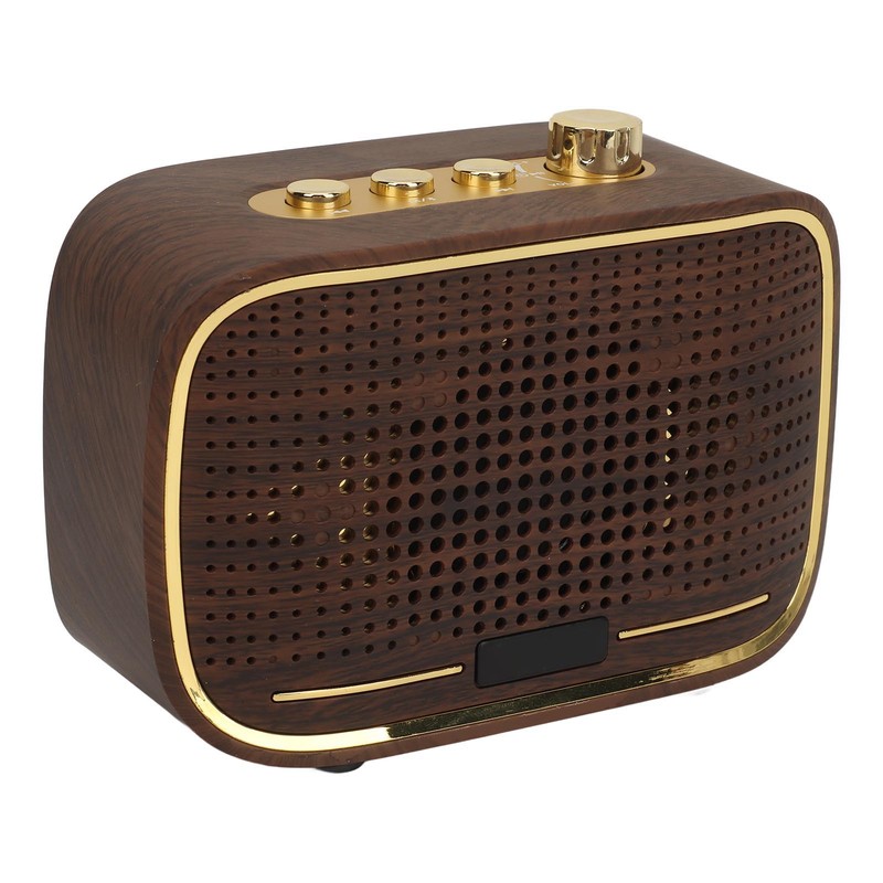 Retro Bluetooth Speaker 1500mah Clear Sound USB Port Mini Wireless