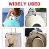 PHIOMUUE 2pcs Hat Clips for Travel on Bag,Seven-spot Ladybird Shape