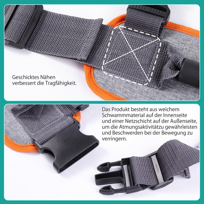 Walking Belt Transfer Belt for Seniors with 7 Handles and