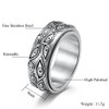 Yifnny Evil Eye Ring, Stainless Steel Rotating Evil Eye Ring
