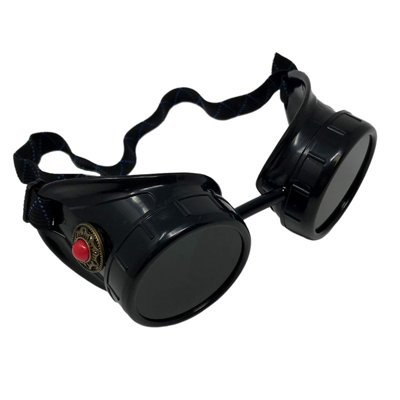 Cyber goth punk face mask Steampunk goggles glasses costume cosplay