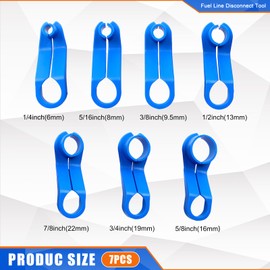 7PCS Fuel Line Disconnect Tool - Automotive Kit for Quick Removal of Oil and AC Hoses, Transmission Fuel Line Tools Set for Car SUV Truck