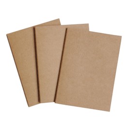 WANDERINGS Travelers Pocket Notebook Refill Inserts - Mixed Pack Blank, Lined and Dot - Set of 3, Passport Journal Size - for Small Refillable Travel Notebooks - 5 x 3.5 Inches (12.5 x 9 cm) B7