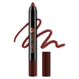 Matte Lip Crayon Lipstik Pencil Velvety Creamy Lip Liner Full Coverage High Pigment Waterproof Long Lasting Lipstick for Women, Matte Lip Color with Smooth