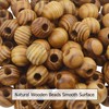 Natural Wooden Beads, 100 Pieces 18mm Diameter Round Loose Spacer