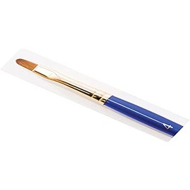 Daler-Rowney Sapphire Watercolour Brush, Sable & Synthetic Blend, Short Handle, Filbert, 4