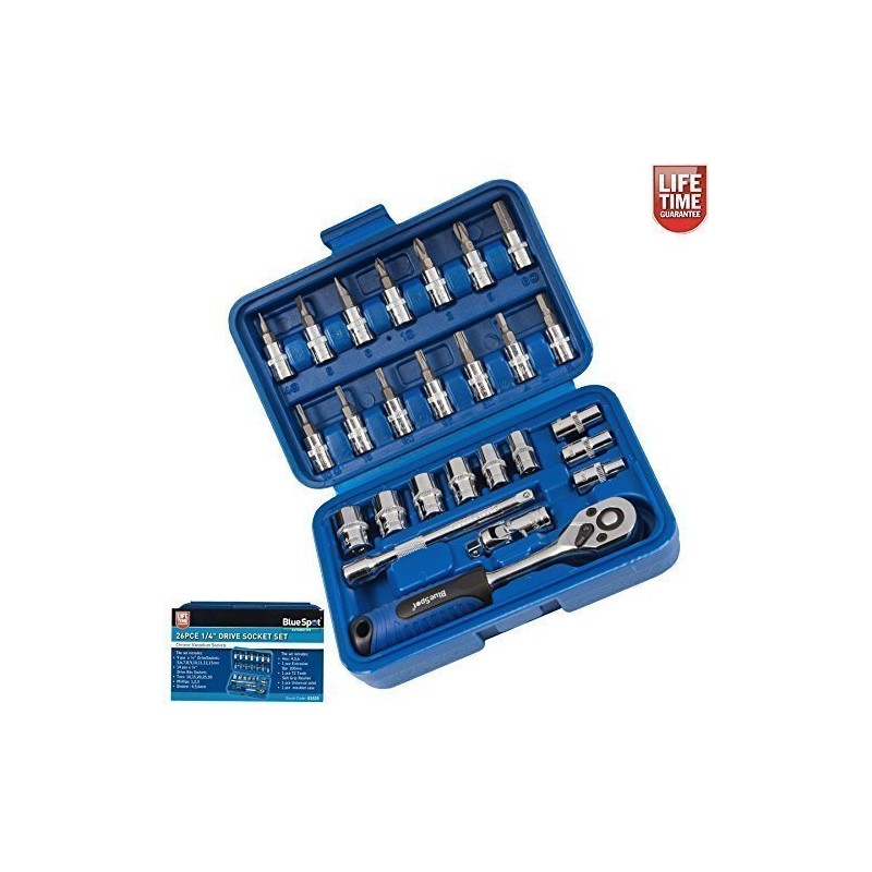 Blue Spot Tools 01525 Bluespot 26 PCE 1/4" Drive Socket