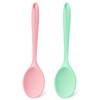 Armrouns Silicone Mixing Spoons 2-Pack, 10.8" Large High Heat Resistant